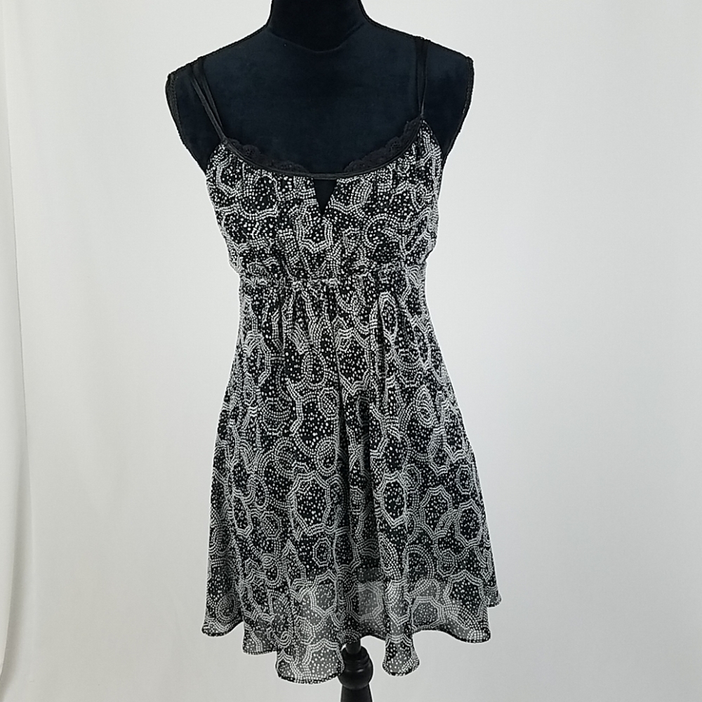 Oscar De La Renta pink label women M nightgown sleeveless dark fairy‎ whimsigoth
